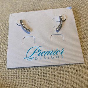 *SOLD* Silver Climber Earrings Premier Designs